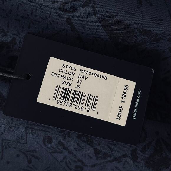 Peter Millar Golf Crown Crafted Performance Trouser Pant 38 x 32 Navy Blue - Picture 4 of 11